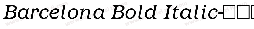 Barcelona Bold Italic字体转换